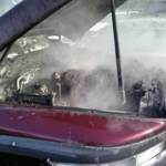 PKW beim Abschleppen ausgebrannt