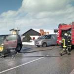 PKW beim Abschleppen ausgebrannt