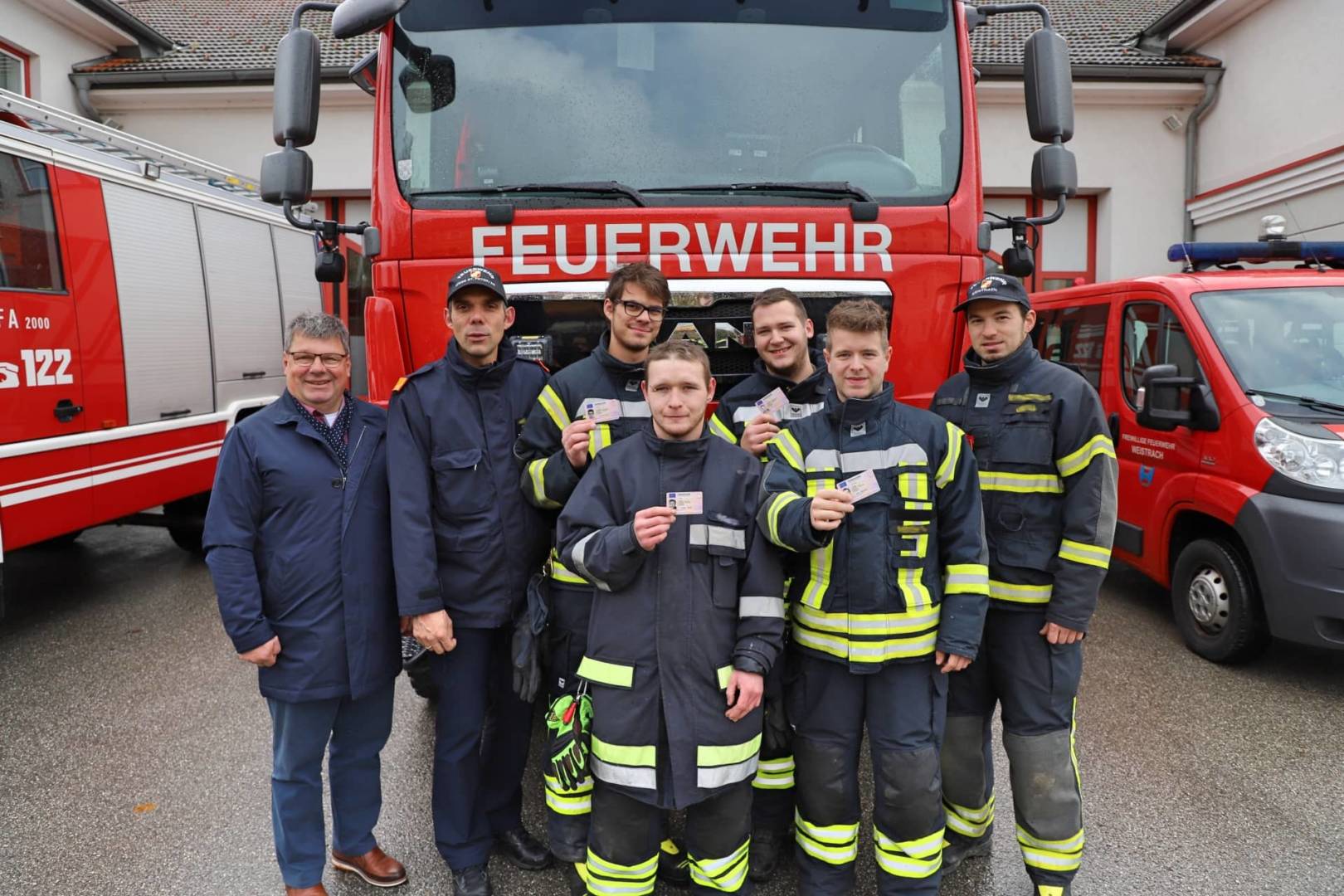 FF Weistrach: Fünf neue LKW-Einsatzfahrer