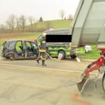 Verkehrsunfall auf der B76 in Rettenbach