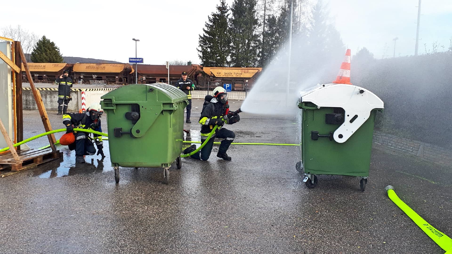 FF Statzendorf: Ausbildungsprüfung Löscheinsatz