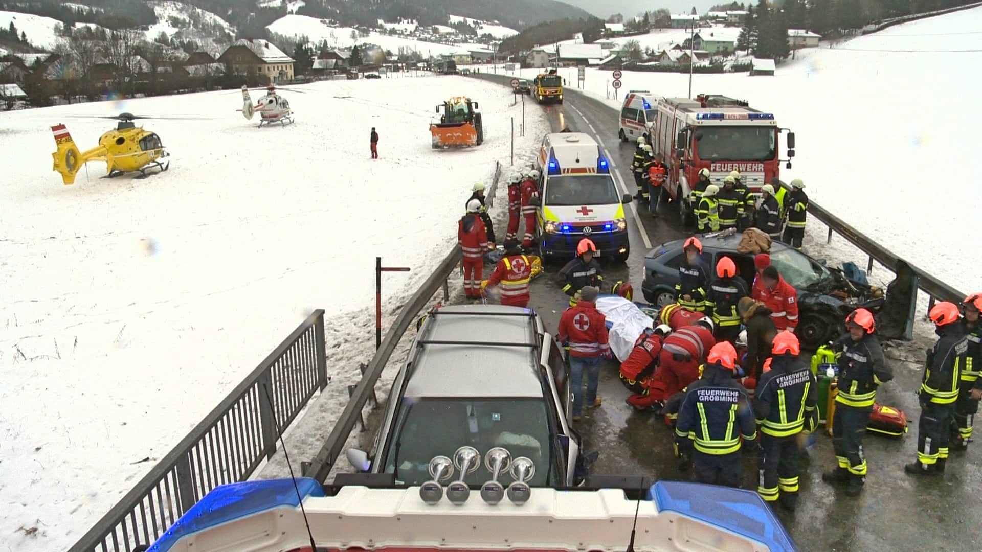 BFV Liezen: Frontalkollision fordert 3 Verletzte