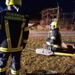 Umgekipptes landwirtschaftliches Gerät