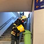 FF Klosterneuburg: Müllbehälterbrand am Bahnhof