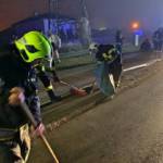 Verkehrsunfall - Pkw rammt Straßenlaterne