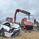 Drei Verletzte nach schwerem Verkehrsunfall in Vitis