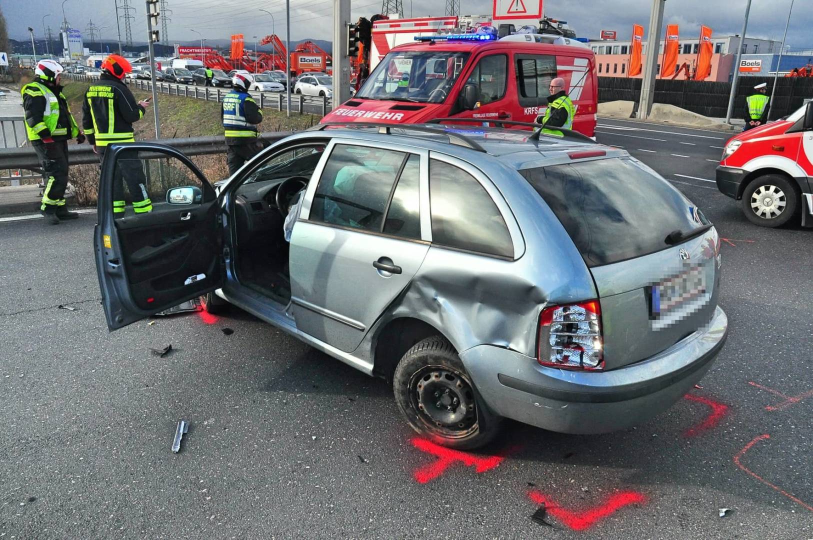 FF Wiener Neudorf: Verkehrsunfall am Valentinstag