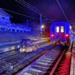 Frontalzusammenstoß Personenzug gegen PKW