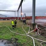 BFKDO Jennersdorf: Hackschnitzelbrand in Heiligenkreuz