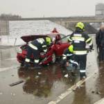 Verkehrsunfall bei Autobahnauffahrt