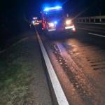 Ölspur entlang der B76