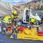 Schwerer Lkw-Unfall auf der A9 bei Kalwang