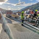 Schwerer Lkw-Unfall auf der A9 bei Kalwang