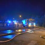 BFK Waidhofen/Thaya: Hackschnitzelbrand in Brunn