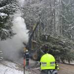 BFKDO Jennersdorf: Brand eines Harvester in Rudersdorf