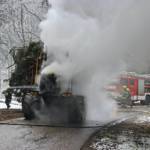 Brand eines Harvester in Rudersdorf