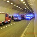Verkehrsunfall im Massenbergtunnel