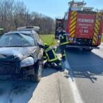 FF Ebenfurth: Fahrzeugüberschlag endet glimpflich