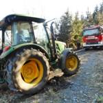 Fahrzeugbergung in Hinterberg - Bergung eines Traktorgespanns