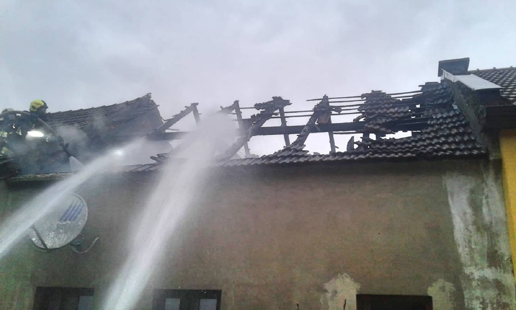 FF Statzendorf: Dachstuhlbrand in Großhain