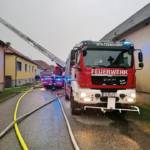 Dachstuhlbrand in Großhain