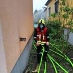 Dachstuhlbrand in Großhain