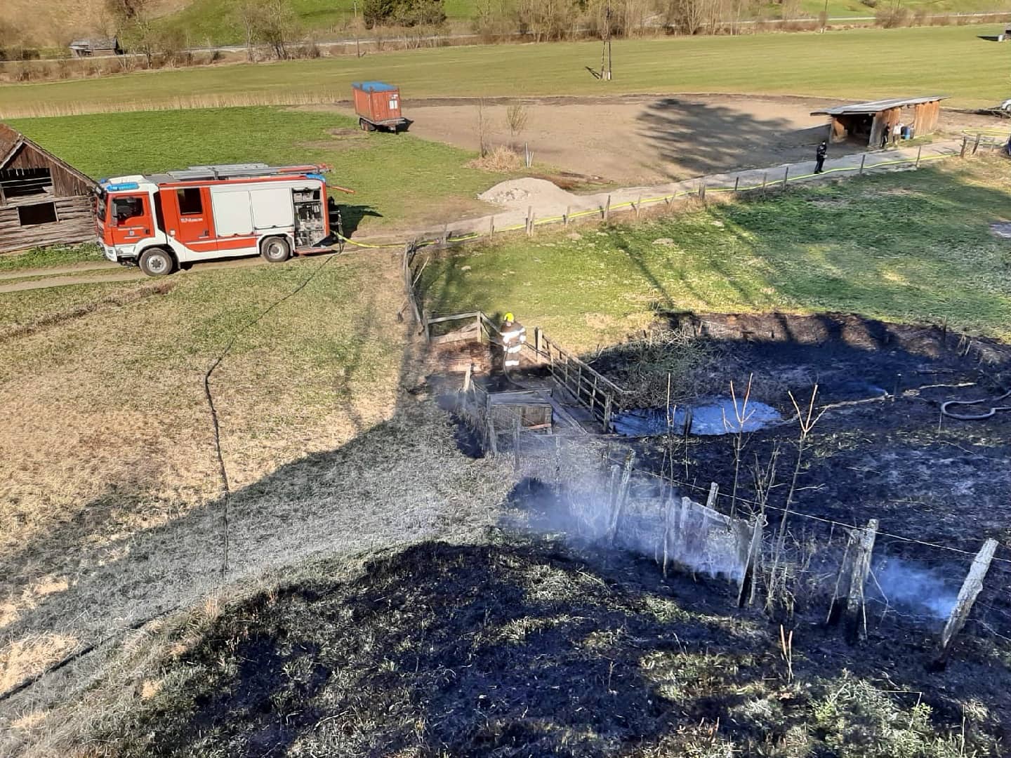 FF Donnersbach: Zwei Flächenbrände am Ostermontag