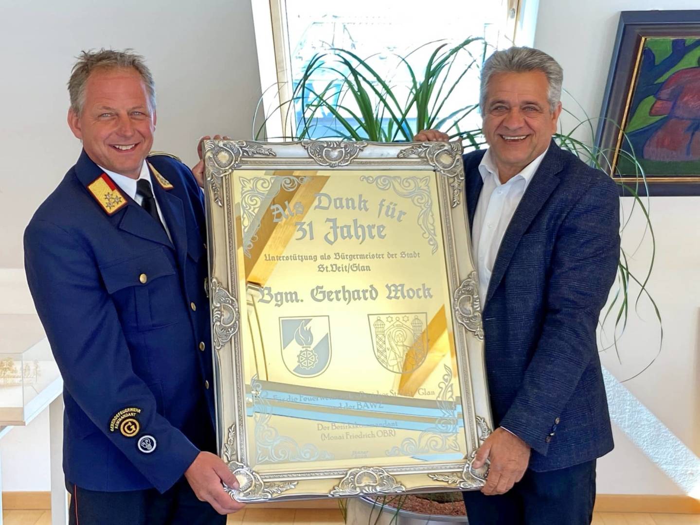 BFKdo. St.Veit/Glan: Dank des Feuerwehrbezirkes St. Veit