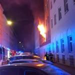 Zimmerbrand mit Flüssiggasflasche