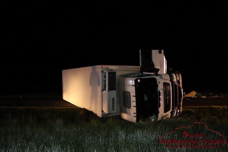 Verkehrsunfall LKW B57 Deutsch Tschantschendorf