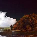 Staudenhaufenbrand bei Gärtnerei