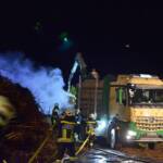 Staudenhaufenbrand bei Gärtnerei