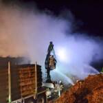 Staudenhaufenbrand bei Gärtnerei