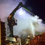 Staudenhaufenbrand bei Gärtnerei