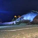 Staudenhaufenbrand bei Gärtnerei