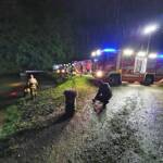 Skurrile Fahrzeugbergung in St. Ulrich im Greith