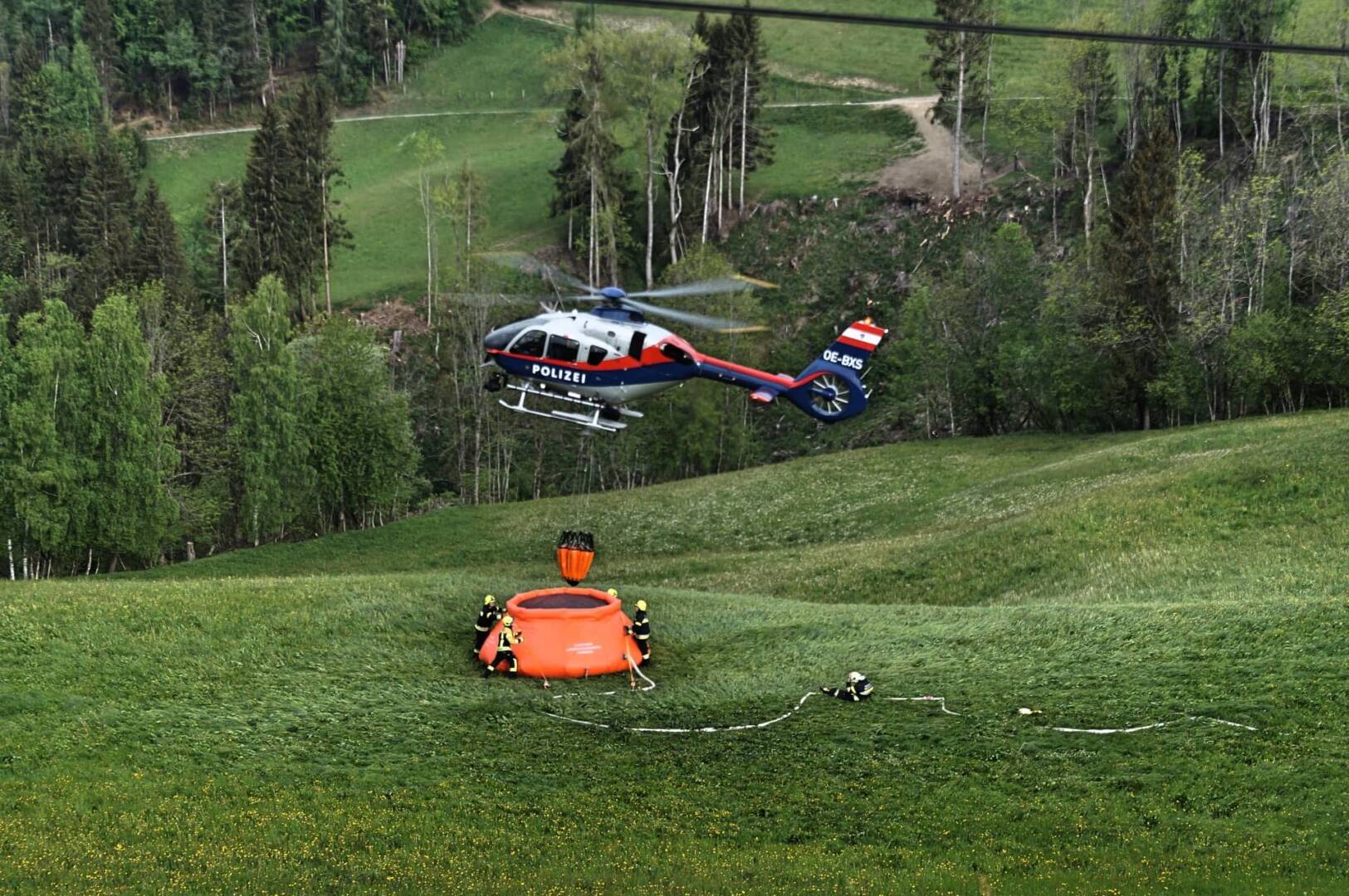 BFKdo Völkermarkt: Waldbrand in Leppen, Gem. Bad Eisenkappel