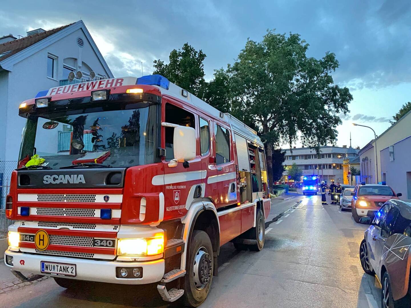 FF Klosterneuburg: Küchenbrand am Muttertag