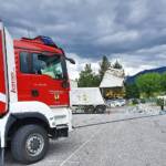 Brand in Müllwagen - Lenker fuhr mit LKW bei Feuerwehr vor