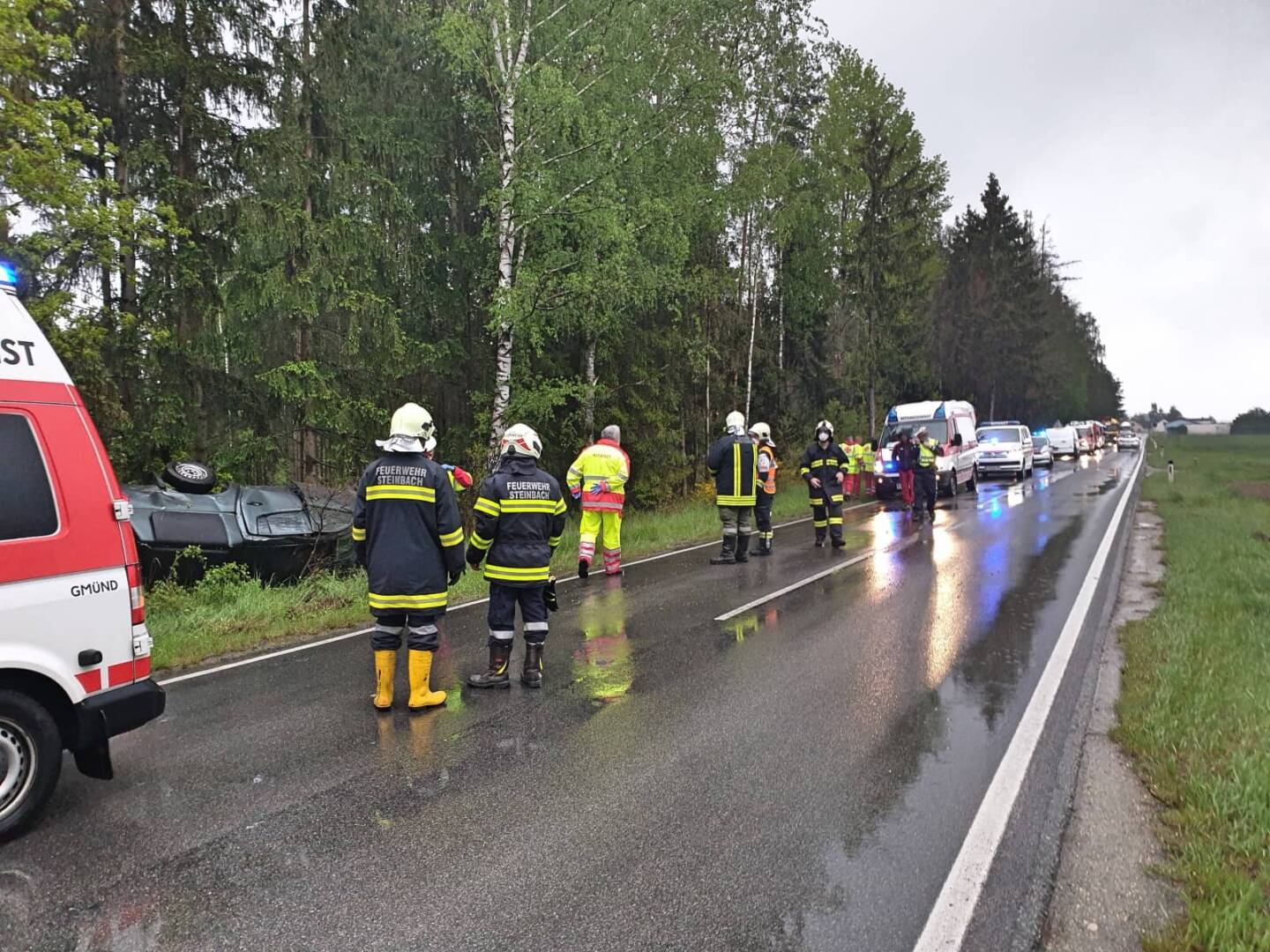 BFKDO Gmünd: Verkehrsunfall endet mit zwei Verletzten
