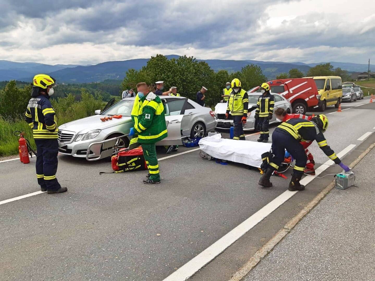 BFV Deutschlandsberg: Auffahrunfall Radlpass Bundesstraße