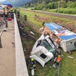 BFV Leoben: Schwerer Lkw Unfall A9 bei Kalwang