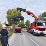 Kraneinsatz in Kritzendorf