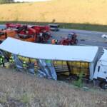 LKW-Bergung auf der A5 Nordautobahn
