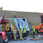 LKW-Bergung auf der A5 Nordautobahn