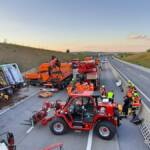 LKW-Bergung auf der A5 Nordautobahn