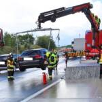 Fahrzeugbergung nach Aquaplaning auf der A5