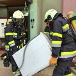 Zimmerbrand mit Menschenrettung