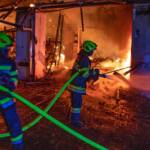 Wirtschaftsgebäudebrand in Tombach