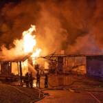 Wirtschaftsgebäudebrand in Tombach